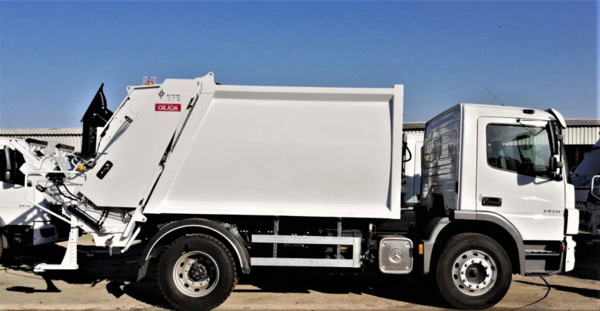 EFE refuse collection compactors mounted on Mercedes-Benz to a foreign company operating in Jordan