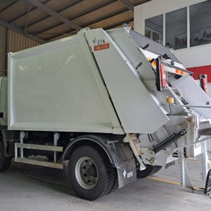 EFE refuse collection compactor mounted on Mercedes-Benz chassis delivered to Theeban Municipality.