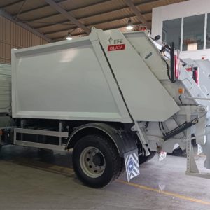 EFE refuse collection compactor mounted on Mercedes-Benz chassis delivered to Barqash Municipality.