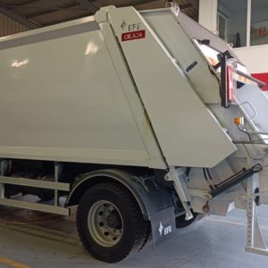 EFE refuse collection compactor mounted on Mercedes-Benz chassis delivered to Mansheyet Bani Hassan Municipality.