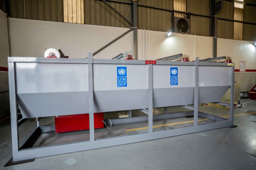 Plastic recycling production line project has been completely manufactured by Qilada Machinery for AL-Shoubak Al-Jadedeh Municipality by the United Nations Development Programme (UNDP)