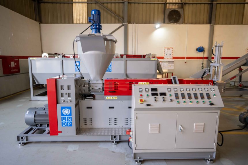 Plastic recycling production line project has been completely manufactured by Qilada Machinery for AL-Shoubak Al-Jadedeh Municipality by the United Nations Development Programme (UNDP)