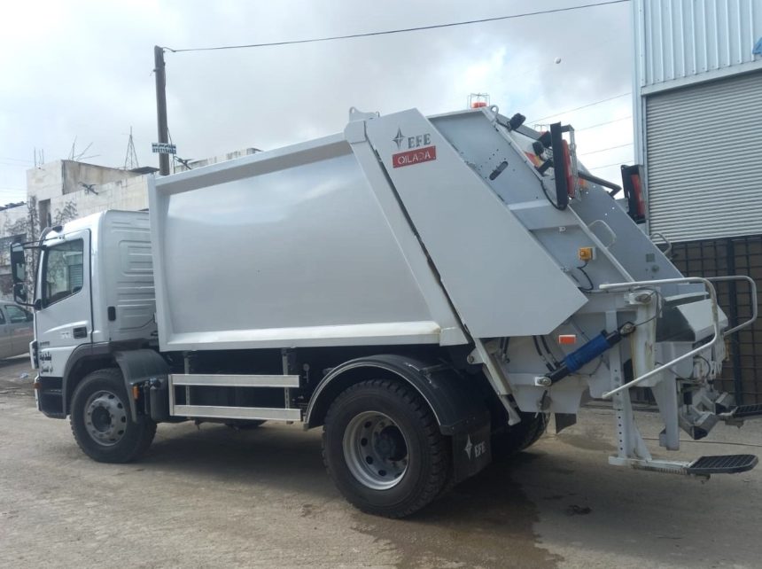 EFE refuse collection compactor delivered to Umm Al-Jimal Municipality.