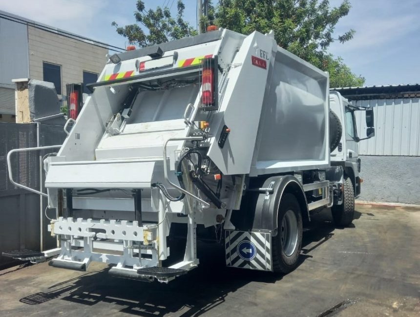 EFE refuse collection compactor delivered to Rabiat Al-Kora Municipality.