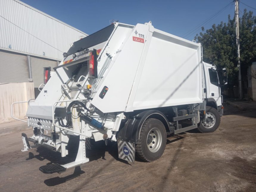 EFE refuse collection compactor delivered to AL-Hallabat Municipality.