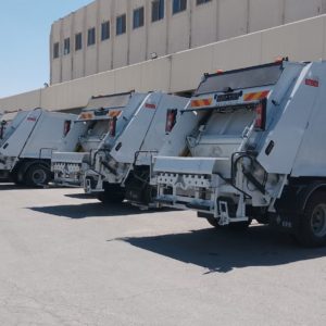 EFE refuse collection compactors delivered to Greater Irbid Municipality
