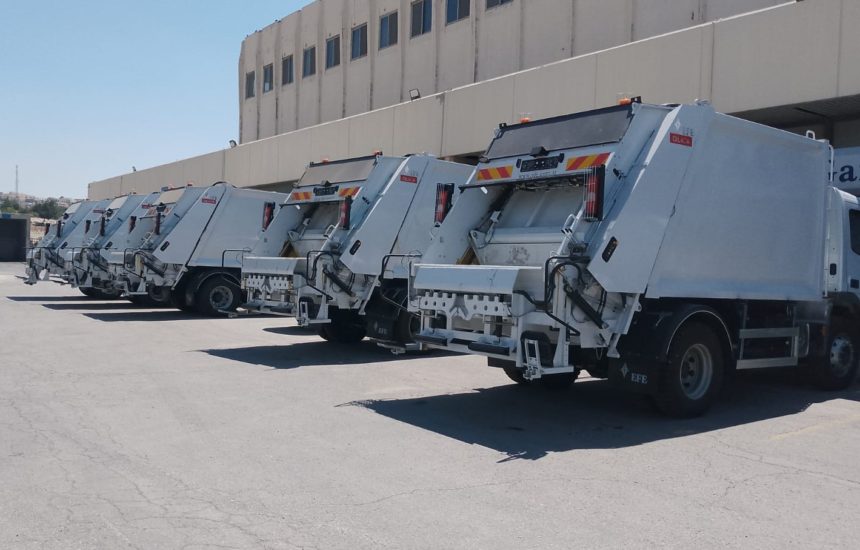 EFE refuse collection compactors delivered to Greater Irbid Municipality